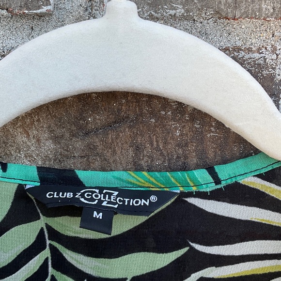 Take 50% OFF- Club Z Collection Tropical Leaf Print Dress, Size-M - Picture 6 of 11